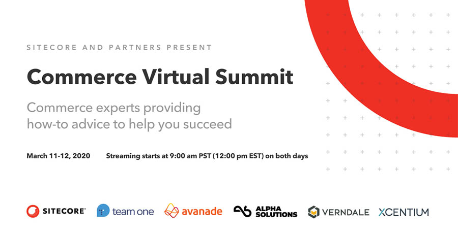 REGISTER FOR SITECORE COMMERCE VIRTUAL SUMMIT 2020