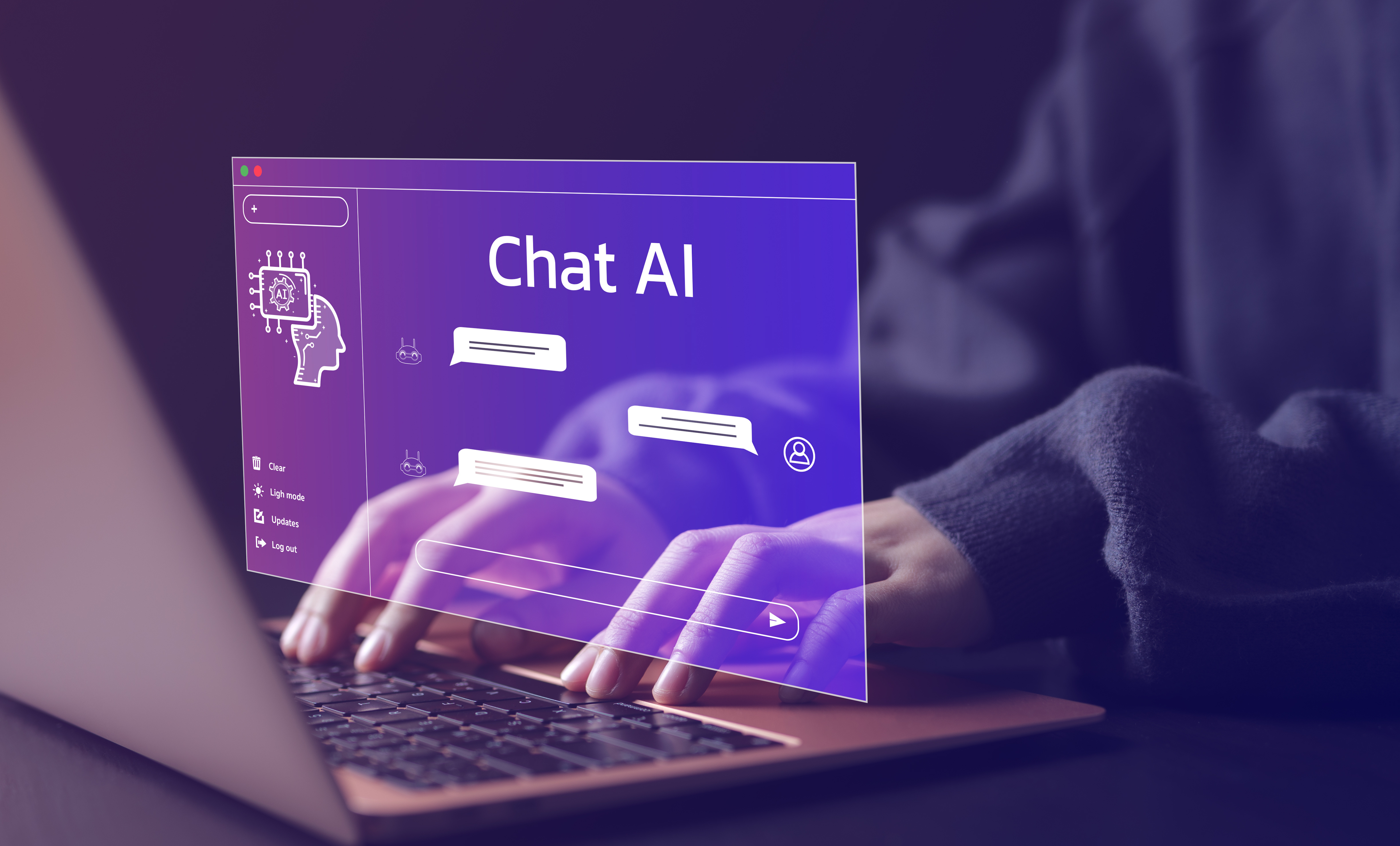 AI Chat interface